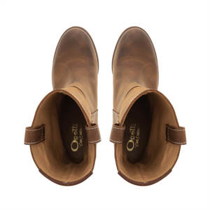 Carl Scarpa Belle Tan Leather Ankle Boots